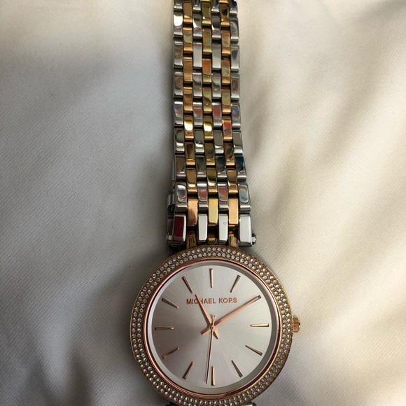 Michael Kors Women’s Darci Tri-Tone Watch (MK3203) - Picture 2 of 5